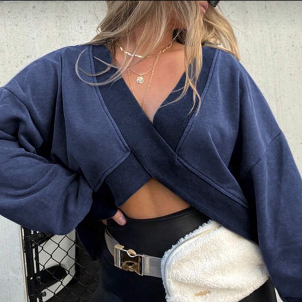 Navy/Blue Reversible Sweatshirt